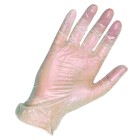 Disposable Vinyl Clear Powder Free Gloves Large Packet of 100 image