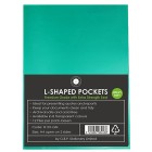 OSC L Shaped Pockets Heavy Duty A4 Green Pack 12