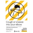 Covid-19 A3 Sneeze Into Your Elbow Poster Ea image