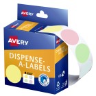 Avery Dot Stickers Dispenser Pastel 24mm Diameter 300 Labels 937378 image