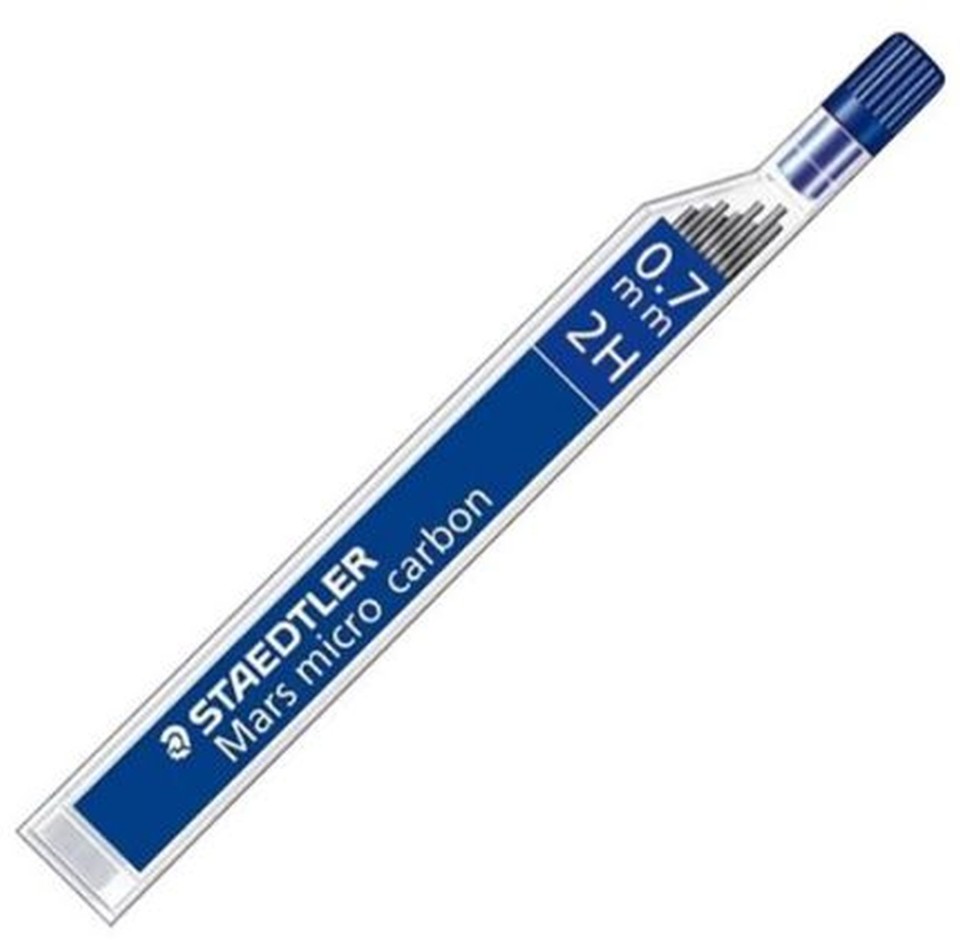 Staedtler Mars Mechanical Pencil Lead Refills 2H 0.7mm Tube 12