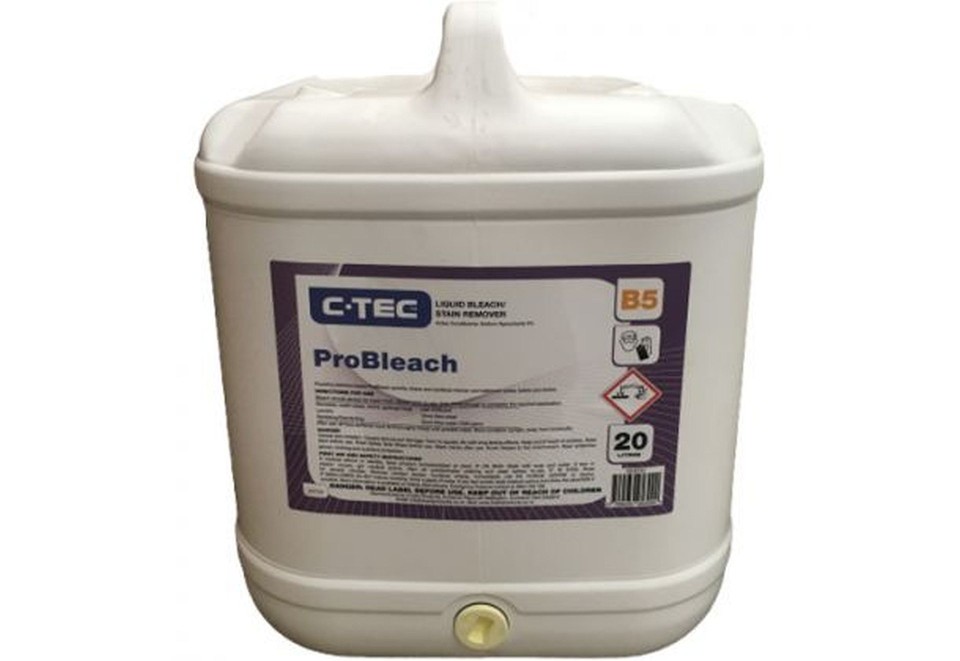 C-TEC ProBleach 4% Liquid Bleach Stain Remover 20 Litres