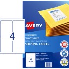 Avery Shipping Labels with Smooth Feed for Laser Printers 99.1 x 139mm 1000 Labels (959093 / L7169) image