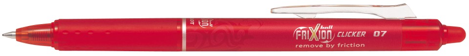 Pilot Frixion Clicker Ballpoint Pen Erasable Red