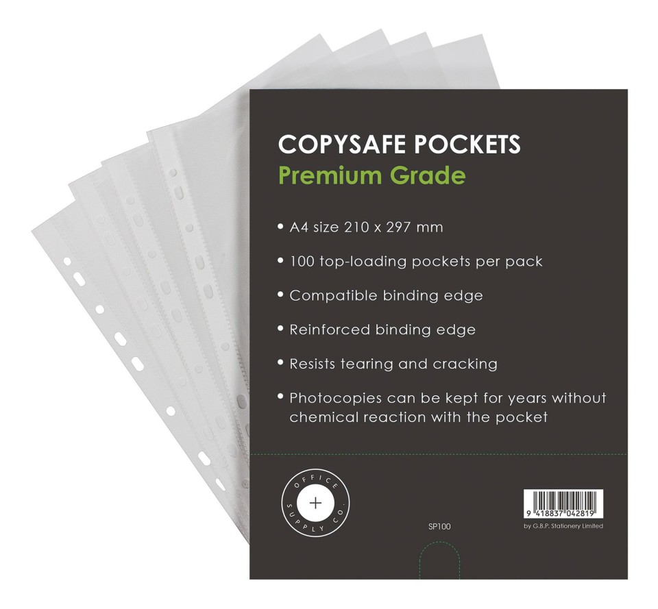 OSC Copysafe Pockets A4 Pack 100