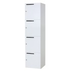 Personal Storage Unit With Camlock 450Wx1800Hmm White image