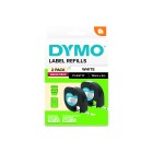 Dymo LetraTag Plastic Tape Black On White 12mmx4m Pack 2 image