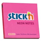 Stick'n Note 76x76mm 100 Sheet Neon Magenta image