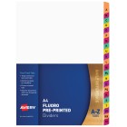 Avery Preprinted Dividers Fluoro A-Z Tabs image