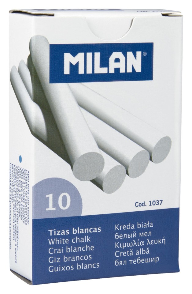 Milan Chalk Sticks White Box 10