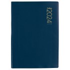 Collins 2024 PVC Limp Cover Diary A5 Day To Page Blue image