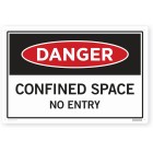 Sign - Danger Confined Space No Entry 450 X 300 Each image