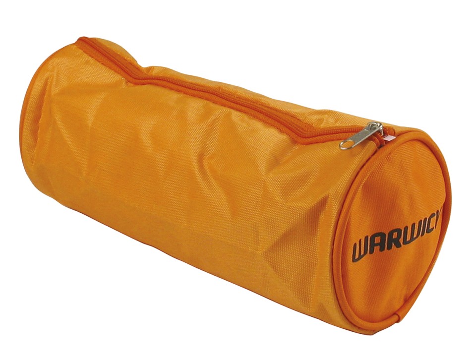 Warwick Pencil Case Barrel Large Fluoro Orange