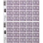 Filecorp C-Ezi Lateral File Labels Alpha Letter Y 24mm Sheet 40 image
