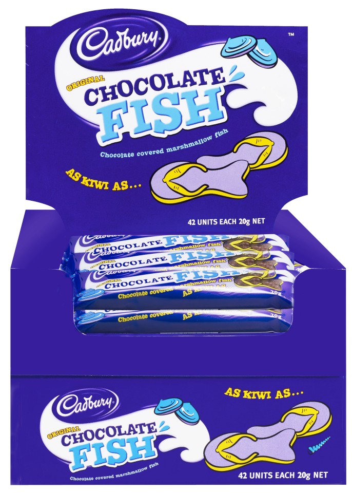 Cadbury Chocolate Fish Individually Wrapped 20g Box 42