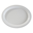 Huhtamaki Plastic Oval Plates 300mm White Pack 50 image
