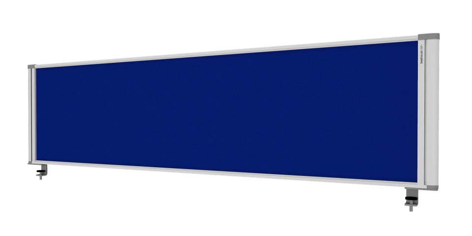 Desk Partition 1760Wx450Hmm Blue Fabric