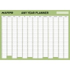 Milford Any Year Laminated Planner FSC Mix 70% 695x995 With Marker image