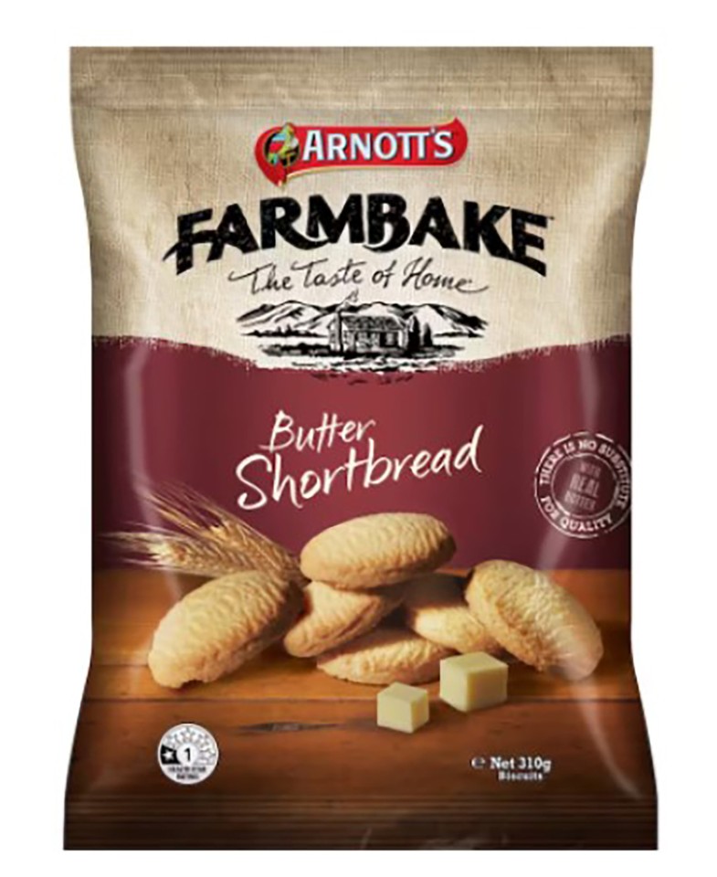 Arnotts Farmbake Cookies Butter Shortbread 310g