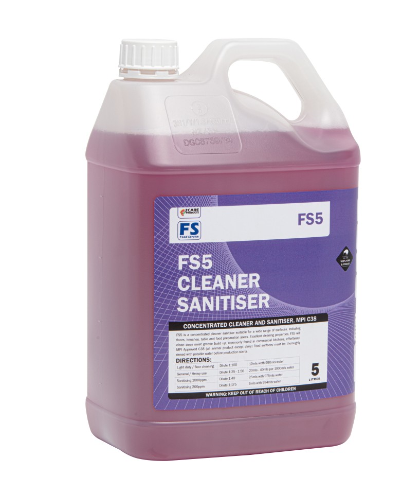 FS5 Sanitiser Cleaner MPI Approved 5L