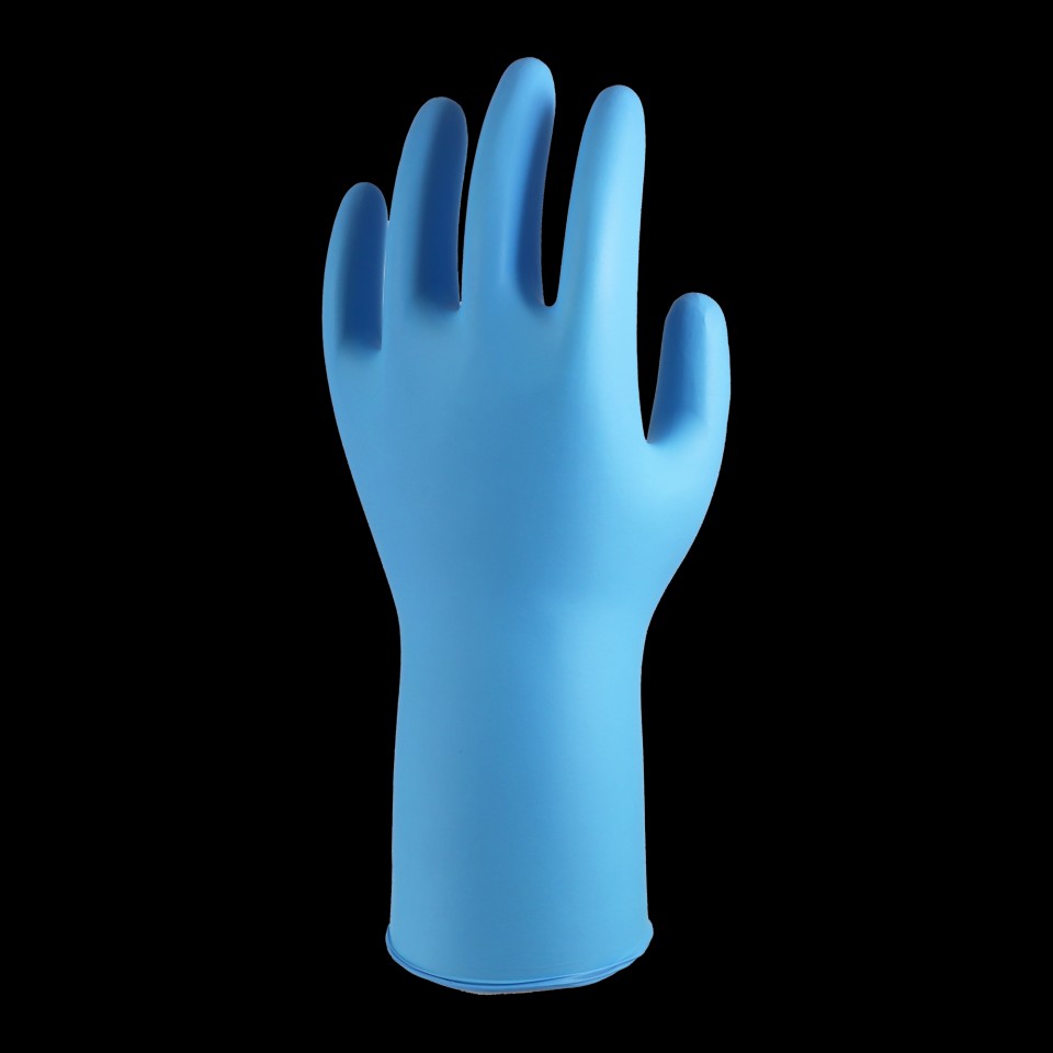 Showa 7545 Ebt Disposable Gloves Blue Pack 100