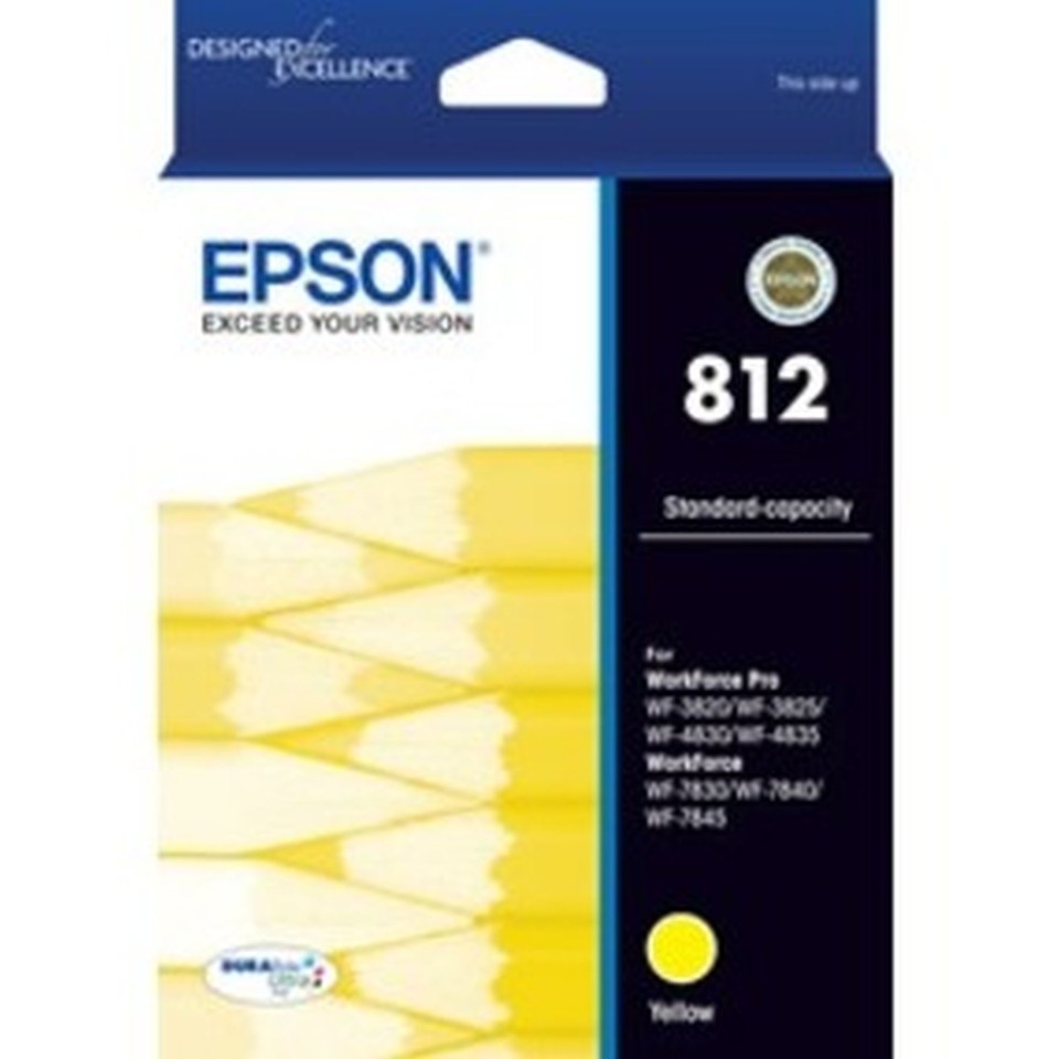 Epson DURABrite Ultra Inkjet Ink Cartridge 812 Yellow