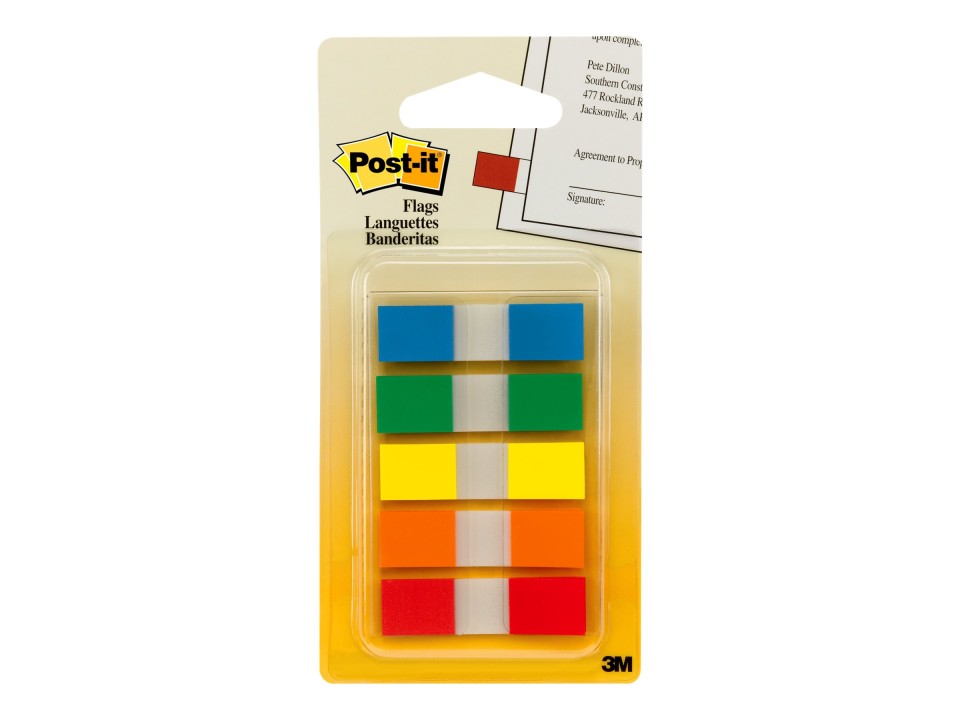 Post-it Flags 683-5CF 12 x 43mm Assorted Colours Pack 5