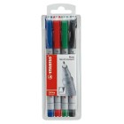 Stabilo 852 Overhead Projection Pen Fine Water-Soluble Assorted Colours Set 4 image