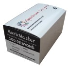Spectrum Wax Crayon Metal Detectable Unwrapped Hard Black Pack of 80 image