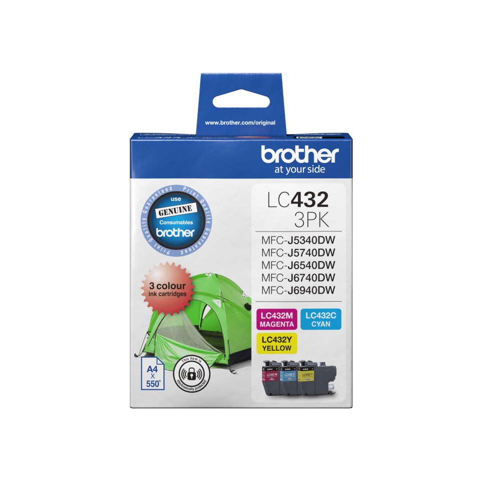 Brother Inkjet Ink Cartridge LC4323 Tri Colour Pack 3