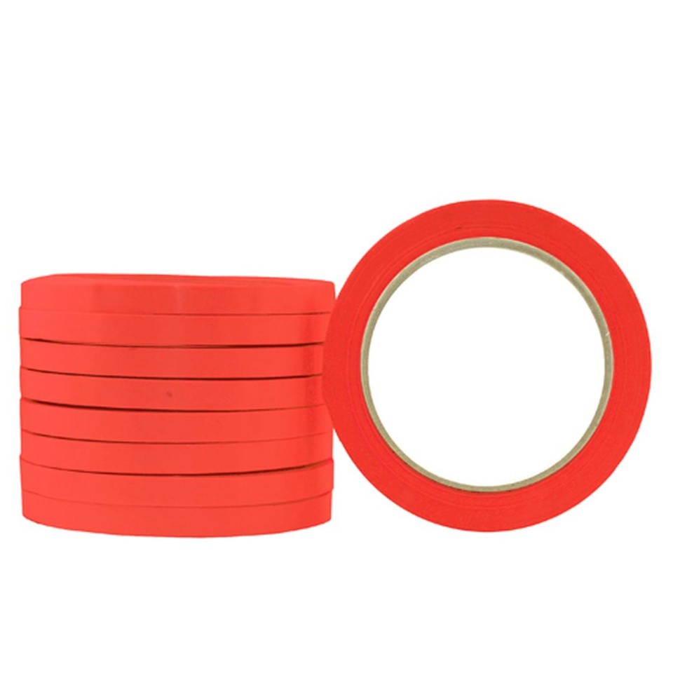Vinyl Single Sided Tape Red 48mm X 66m Roll