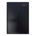 NXP 2023 Hardcover Diary A4 2 Days To Page Black image