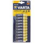 Varta Longlife AA Battery Alkaline Pack 30