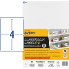 Avery Classroom Labels Laser Inkjet Printers 99.1x139mm 80 Labels 983001/ L7169 image