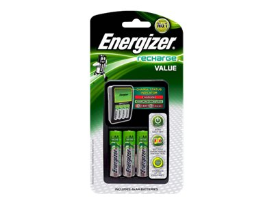 Energizer Recharge Maxi Charger for NiMH Rechargeable AA and AAA Batteries