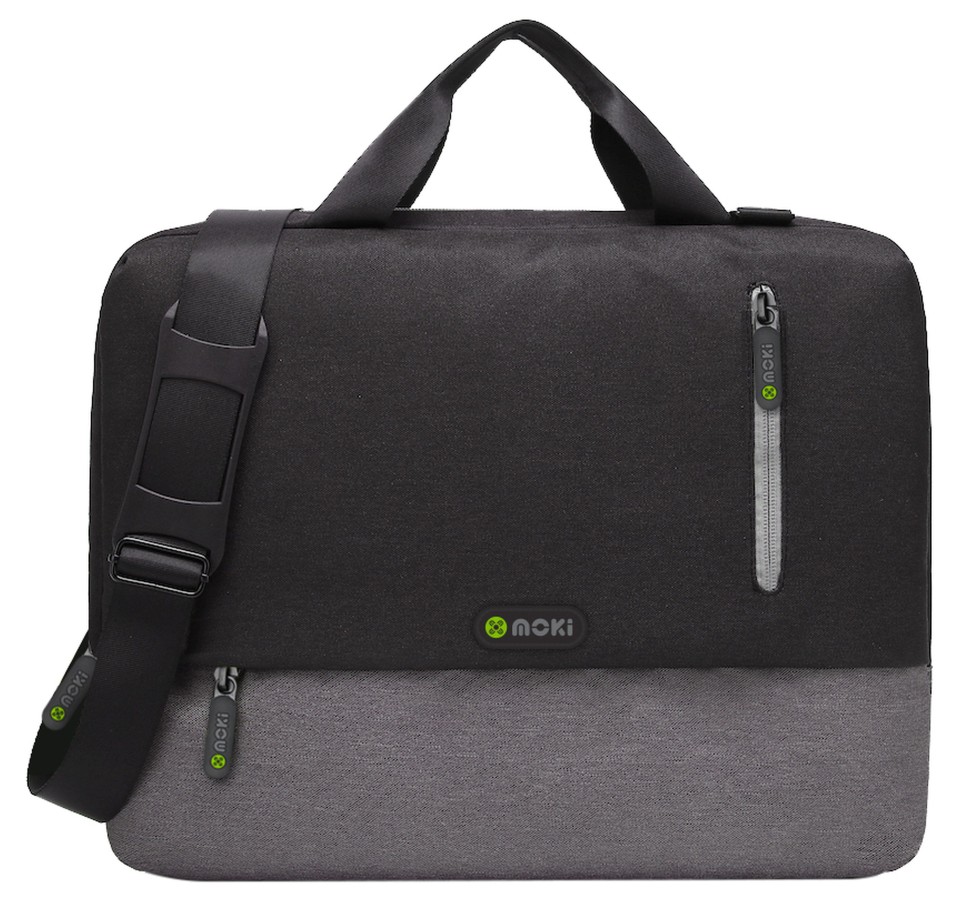 Moki Odyssey Laptop Carry Bag 15.6 Inch Black/Grey