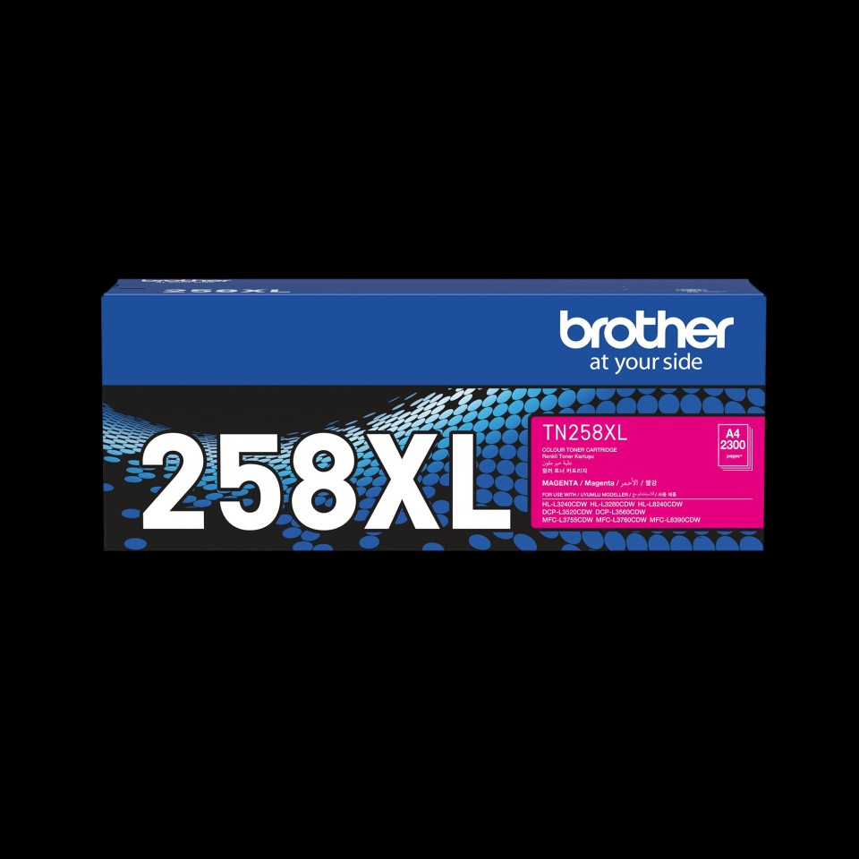 Brother Laser Toner Cartridge TN258 High Yield Magenta