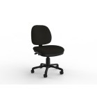Knight Evo 3 Mid Back Chair No Arms Crown Fabric Black image