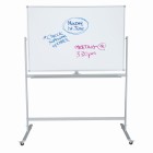 Boyd Visuals Lacquered Steel Mobile Pivoting Whiteboard 1200 x 1200mm image