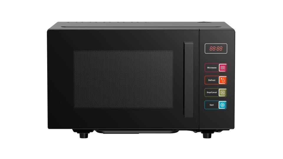 Nero Easy Touch Flatbed Digital Microwave 23l Black
