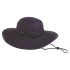 Poly/cotton Sun Hat Blue Medium image