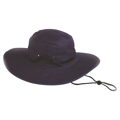 Poly/cotton Sun Hat Blue Medium