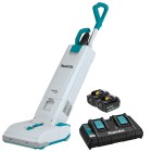 Makita DVC560PG2 18vx2 Brushless 15L Upright Vac Cleaner c/w 2x6.0amp Batteries & Dual Rapid Charger image
