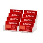 Esselte Business Card Holder 8 Compartments Clear image