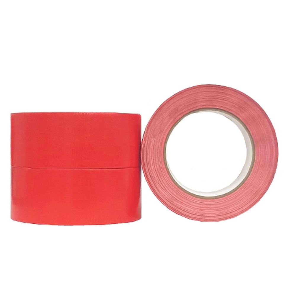 Red 80 Mesh Rayon Rubber Cloth Tape 48mm x 30m 