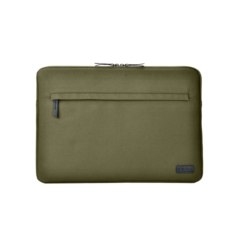 EVOL Generation Earth Recycled Laptop Sleeve 15.6 Inch Olive