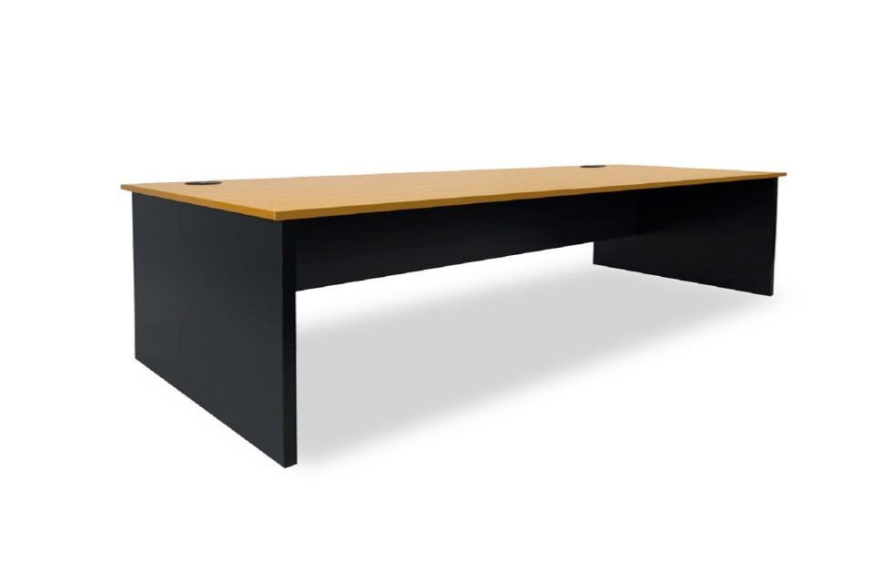 Delta Straight Desk 1800Wx750Dmm Beech Top / Charcoal Frame