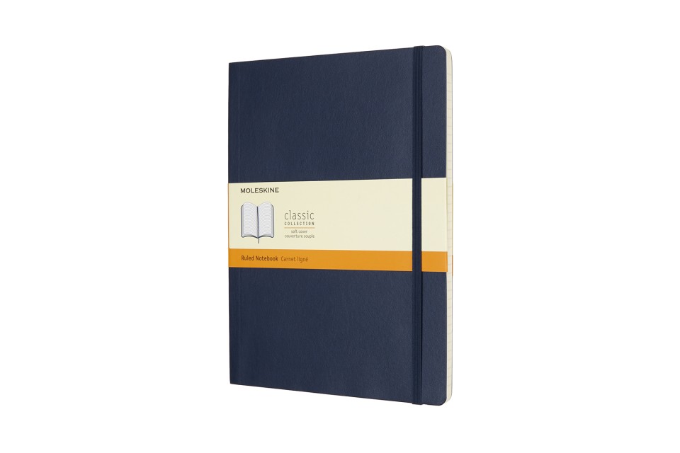 Moleskine Notebook Lg Ruled Sapphire Blue Soft
