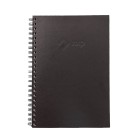 NXP Spiral Hardcover Notebook Ruled A4 200 Pages Black