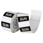 Avery Sunday Day Labels, 40 x 40mm, Black/White, 500 Labels (937342) image